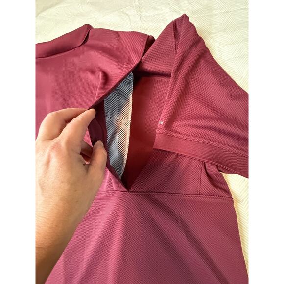 Texas A&M Aggies Columbia Maroon Polo Shirt Mens Sz XXL PFG Omni-Shade Vented - Picture 4 of 10